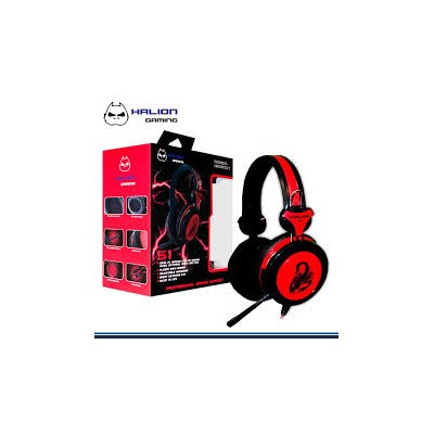 AUDIFONO GAMER HALION HA-S1 SCORPION ROJO