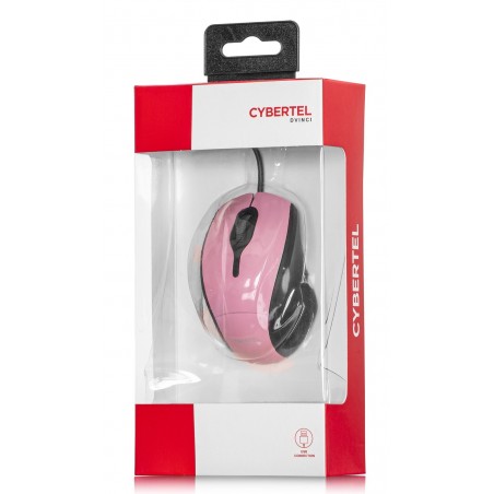 MOUSE OPTICO CYBERTEL DVINCI CYB M201R NEGRO