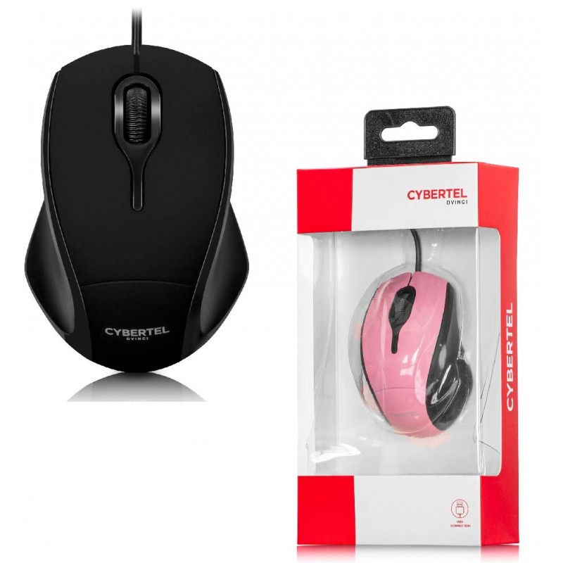 MOUSE OPTICO CYBERTEL DVINCI CYB M201R NEGRO MOUSE OPTICO CYBERTEL DVINCI CYB M201R NEGRO