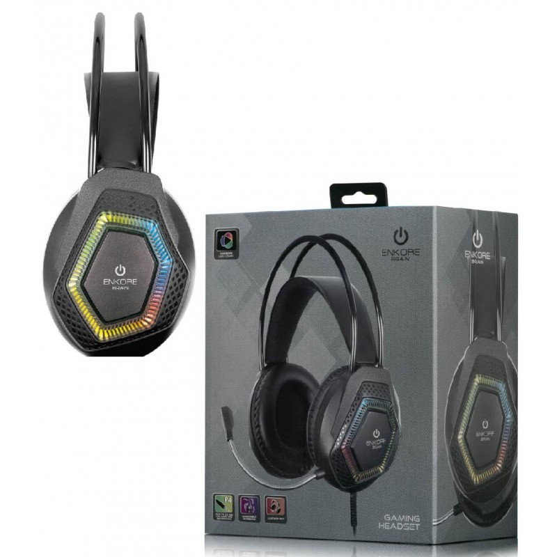 AUDIFONO GAMER ENKORE BRAIN 5.1 ENHG1008U RGB PARA PC AUDIFONO GAMER ENKORE BRAIN 5.1 ENHG1008U RGB PARA PC
