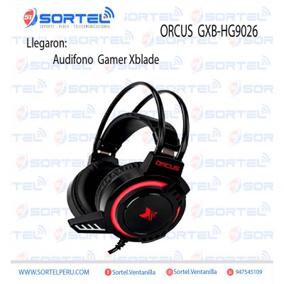 AUDÍFONO XBLADE ORCUS (GXB-HG9026) GAMER | LED-RED