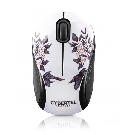MOUSE INALAMBRICO CYBERTEL AMARIGE CYB M310 CON DICEÑO