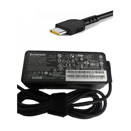 CARGADOR DE LAPTOP LENOVO PUNTA TIPO C 65W