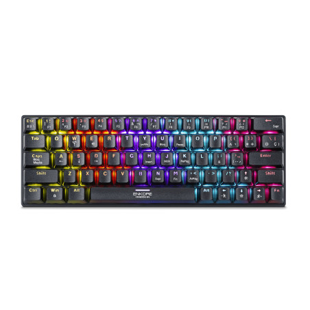 TECLADO GAMER MECANICO ENKORE KINGDOM 64 ENK1008 RAINBOW RGB