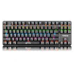 TECLADO MECANICO GAMER CYBERTEL EXPLORER CBX GK1002  RGB 87KEYS  USB