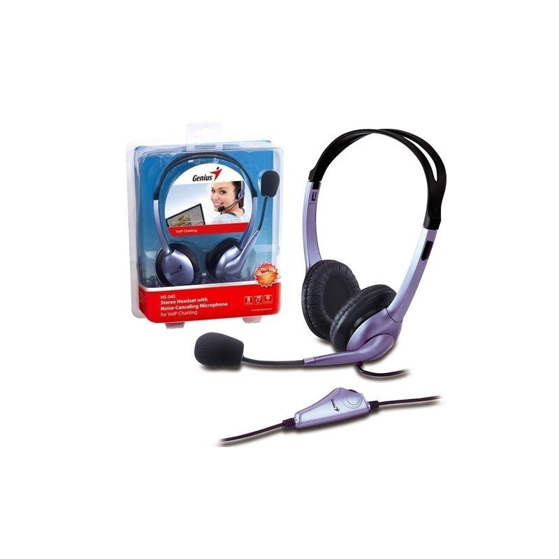 AUDIFONO C/MICROF. GENIUS HS-04S NOISE CANCELLING BLUE (PN 31710025100) AUDIFONO C/MICROF. GENIUS HS-04S NOISE CANCELLING BLUE (PN 31710025100)