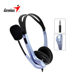 AUDIFONO C/MICROF. GENIUS HS-04S P/NOTEBOOK NOISE CANCELLING BLUE (PN 31710156101)