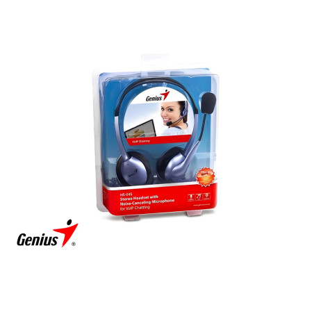 AUDIFONO C/MICROF. GENIUS HS-04S P/NOTEBOOK NOISE CANCELLING BLUE (PN 31710156101)