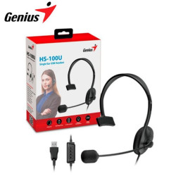 AUDIFONO C/MICROF. GENIUS HS-100U MONO USB BLACK (31710027400)