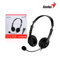 AUDIFONO C/MICROF. GENIUS HS-230U USB BLACK (31710021400) AUDIFONO C/MICROF. GENIUS HS-230U USB BLACK (31710021400)