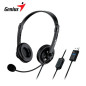 AUDIFONO C/MICROF. GENIUS HS-230U USB BLACK (31710021400) AUDIFONO C/MICROF. GENIUS HS-230U USB BLACK (31710021400)