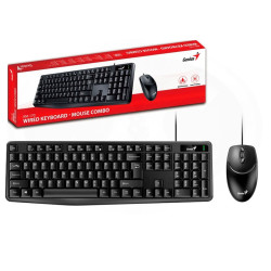 TECLADO + MOUSE GENIUS KM-170 USB MULTIMEDIA BLACK (31330006402)