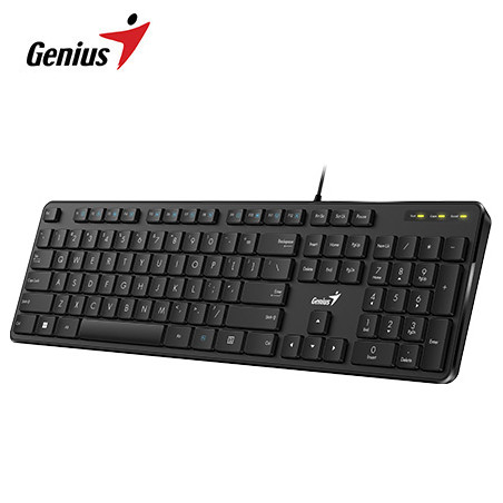 TECLADO GENIUS SLIMSTAR M200 USB MULTIMEDIA BLACK (31310019401)