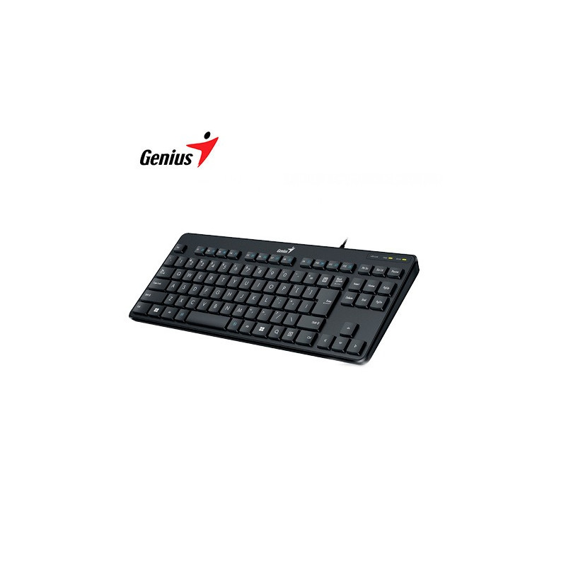 TECLADO GENIUS TKL LUXEMATE 110 USB MULTIMEDIA BLACK (31300012401)