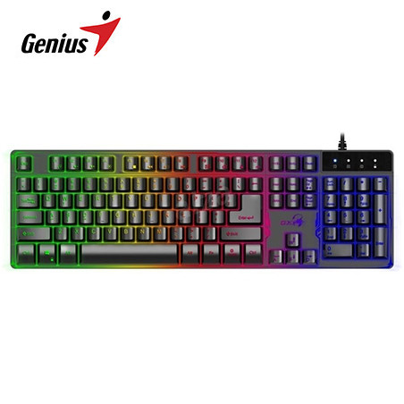 TECLADO GENIUS GX SCORPION K8 GAMING RGB LED USB BLACK (31310001401)