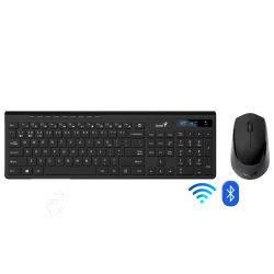 TECLADO + MOUSE GENIUS SLIMSTAR KM-8230 INALAMBRICO/BLUETOOTH MULTIMEDIA BLACK (31340015407)