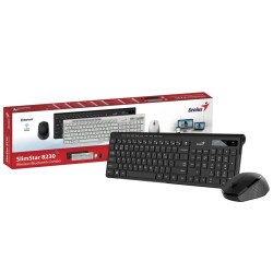 TECLADO + MOUSE GENIUS SLIMSTAR KM-8230 INALAMBRICO/BLUETOOTH MULTIMEDIA BLACK (31340015407)
