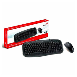 TECLADO + MOUSE GENIUS SMART KM-200 USB MULTIMEDIA BLACK (31330003401)