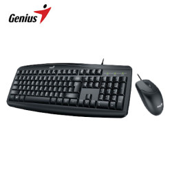 TECLADO + MOUSE GENIUS SMART KM-200 USB MULTIMEDIA BLACK (31330003401)