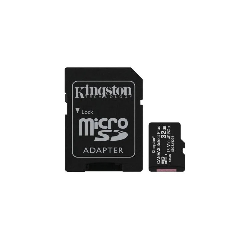 TARJETA MICRO SD KINSTON CANVAS SELECT PLUS DE 32GB A 100 Mb/s