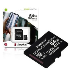 TARJETA MICRO SD KINSTON CANVAS SELECT PLUS DE 64GB A 100 Mbps