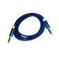 CABLE DE AUDIO 3.5MM MACHO-MACHO 1.4 METRO PUNTAS DE ALUMINIO