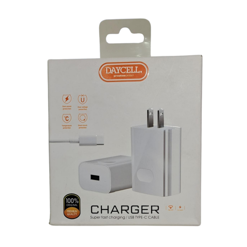 CARGADOR DAYCELL TIPO C PARA CELULAR CARGADOR DAYCELL TIPO C PARA CELULAR
