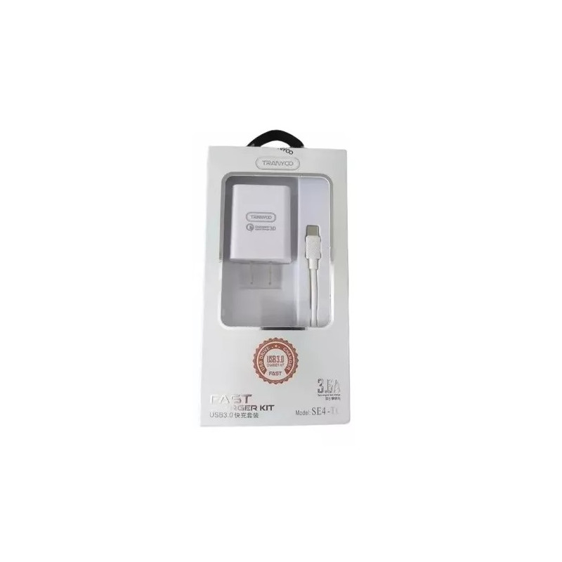 CARGADOR TRANYOO SE4-TC TIPO C 3.6A CARGA RAPIDA CARGADOR TRANYOO SE4-TC TIPO C 3.6A CARGA RAPIDA
