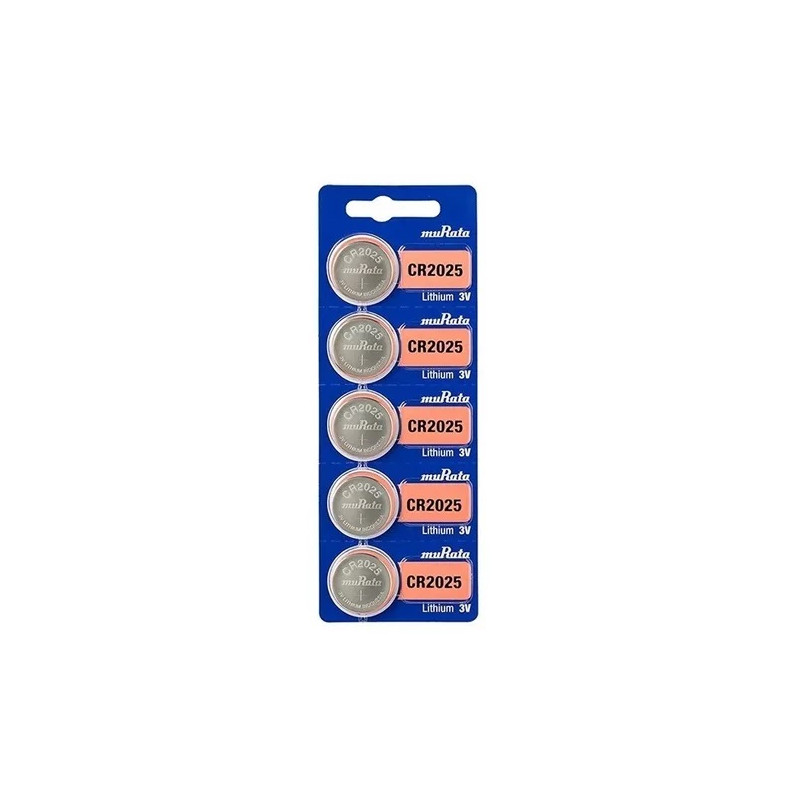 BLISTER DE PILAS 5 UNIDADES MURRATA CR2025 LITHIUM 3V BLISTER DE PILAS 5 UNIDADES MURRATA CR2025 LITHIUM 3V