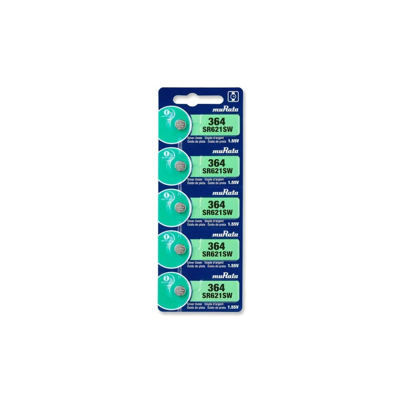 BLISTER DE PILAS SONY SR621SW 364 1.55V PARA RELOJ