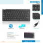 MINI TECLADO USB MICRONICS PASCAL+ MIC K500 MULTIMEDIA