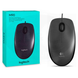 MOUSE OPTICO LOGITECH M90 PARA PC TAMAÑO NORMAL SUPER COMODO