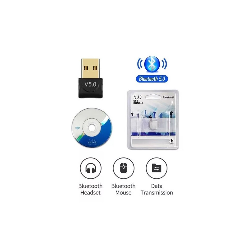 USB BLUETOOTH 5.0 USB DONGLE  PARA WINDOWS  EMISOR Y RECEPTOR