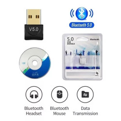 USB BLUETOOTH 5.0 USB DONGLE  PARA WINDOWS  EMISOR Y RECEPTOR