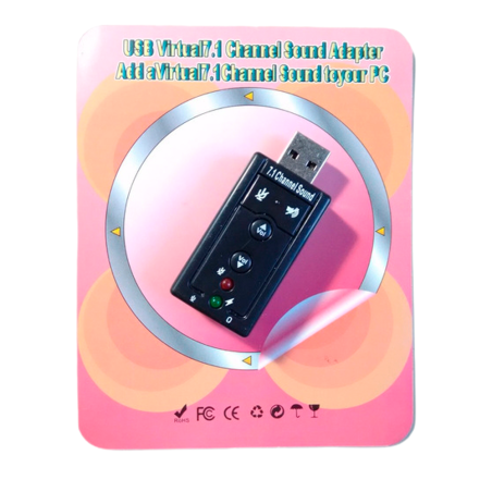 ADAPTADOR USB AUDIO 7.1 PARA EQUIPO DE COMPUTO