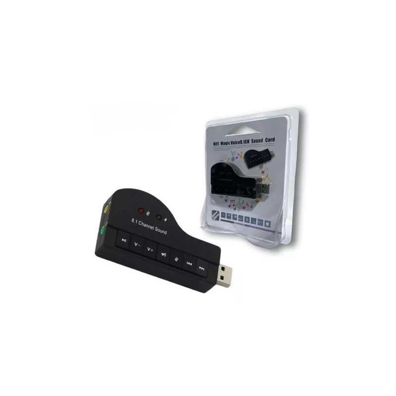 ADAPTADOR USB AUDIO 8.1 PARA EQUIPO DE COMPUTO ADAPTADOR USB AUDIO 8.1 PARA EQUIPO DE COMPUTO