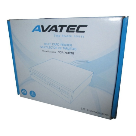 MULTILECTOR PARA GABINETE AVATEC CCR-7007B CARD READER INTERNO MS CF SD TF USB 2.0 PLASTICO