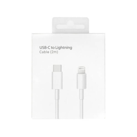 CABLE DE USB-C A CONECTOR LIGHTNING (2M) - BLANCO
