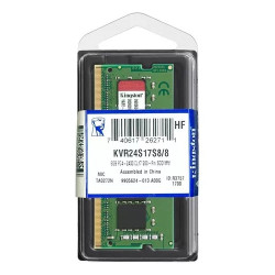 MEMORIA RAM KINGSTON PARA LAPTOP DDR4 PC 2400 8GB KINGSTON KVR24S17S8-8GB LP