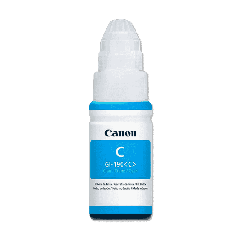 TINTA DE IMPRESORA CANON 190 COLOR CYAN GENERICA TINTA DE IMPRESORA CANON 190 COLOR CYAN GENERICA
