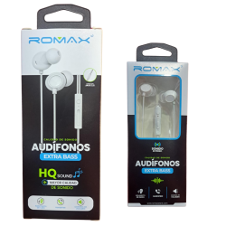 AUDIFONO ROMAX TCA0182 BASS PARA CELULAR