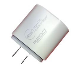 DADO DE CARGADOR REDD RD-10PD 5.A 60W ENTRADA USB Y TIPO C