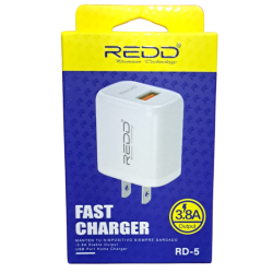 DADO DE CARGADOR REDD RD-5 USB 3.A 18W
