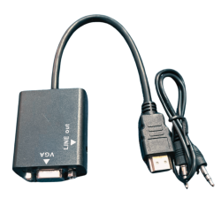 ADAOTADOR CONVERSOR DE HDMI A VGA FE-095 GENERICO EN CAJA