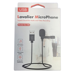 MICROFONO PECHERO SOLAPERO USB LAVALIER