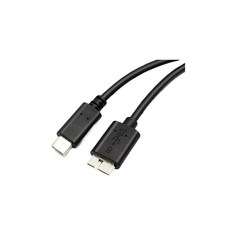 CABLE MICRO B - TIPO-C A 3.1 DISCO DURO 10GBPS 30CM CABLE MICRO B - TIPO-C A 3.1 DISCO DURO 10GBPS 30CM