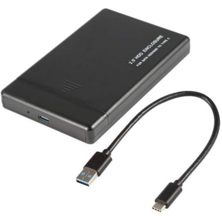 CABLE MICRO B - TIPO-C A 3.1 DISCO DURO 10GBPS  30CM