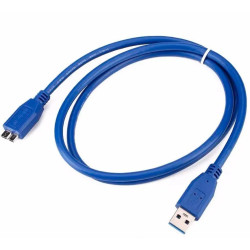 CABLE USB 3.0 A DISCO DURO EXTERNO B 1M METROS USB 3.0 A MICRO B AZUL