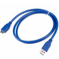 CABLE USB 3.0 A DISCO DURO EXTERNO B 1M METROS USB 3.0 A MICRO B AZUL CABLE USB 3.0 A DISCO DURO EXTERNO B 1M METROS USB 3.0 A MICRO B AZUL