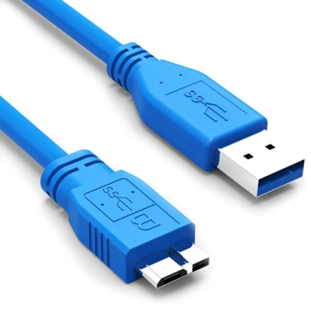 CABLE USB 3.0 A DISCO DURO EXTERNO B 1M METROS USB 3.0 A MICRO B AZUL